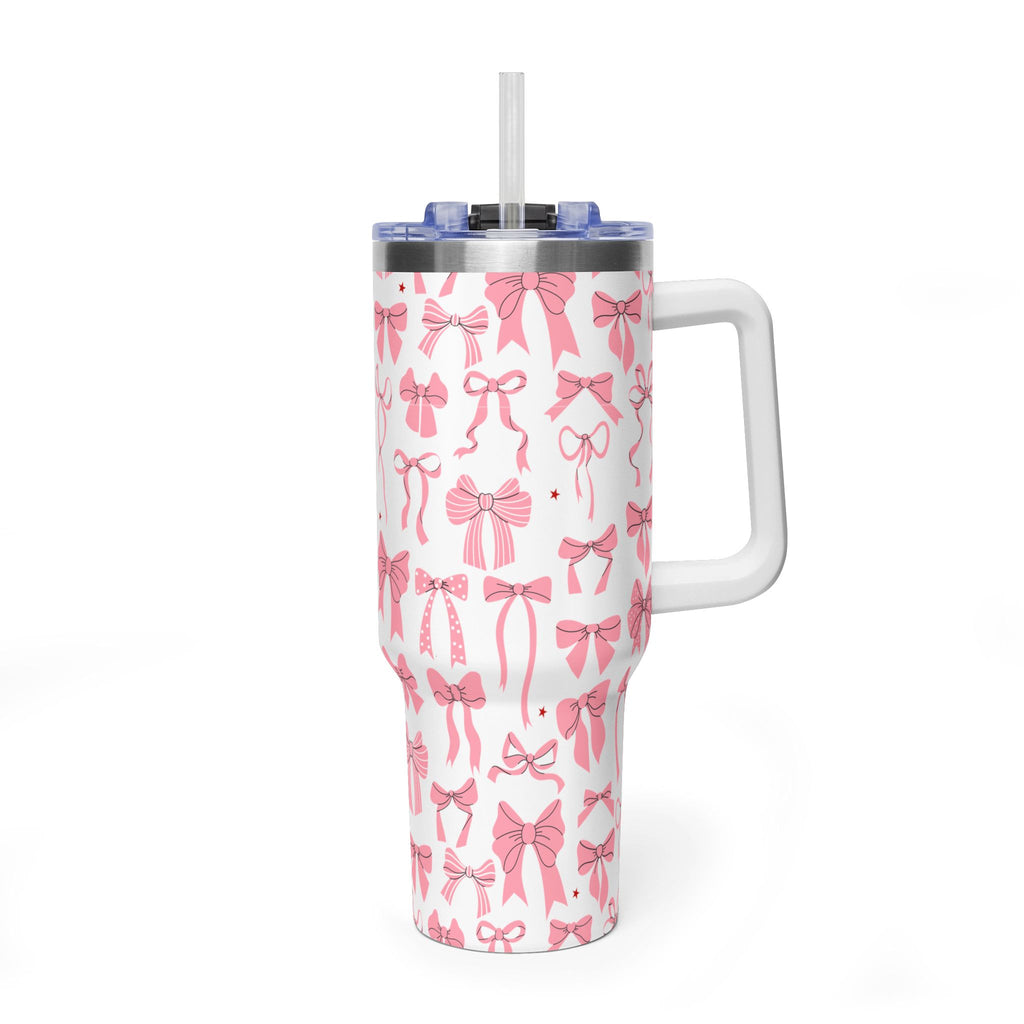 Pink Bow's Pattern 40oz Tumbler