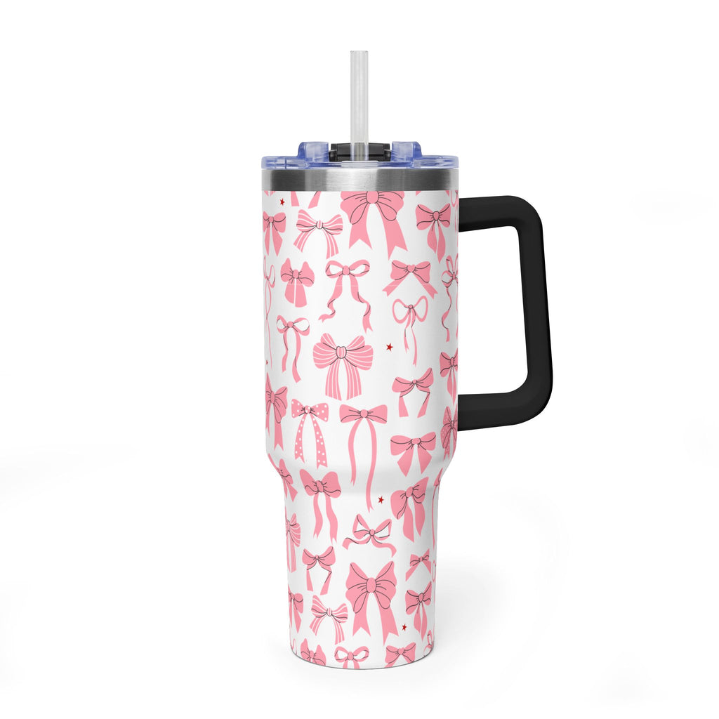 Pink Bow's Pattern 40oz Tumbler