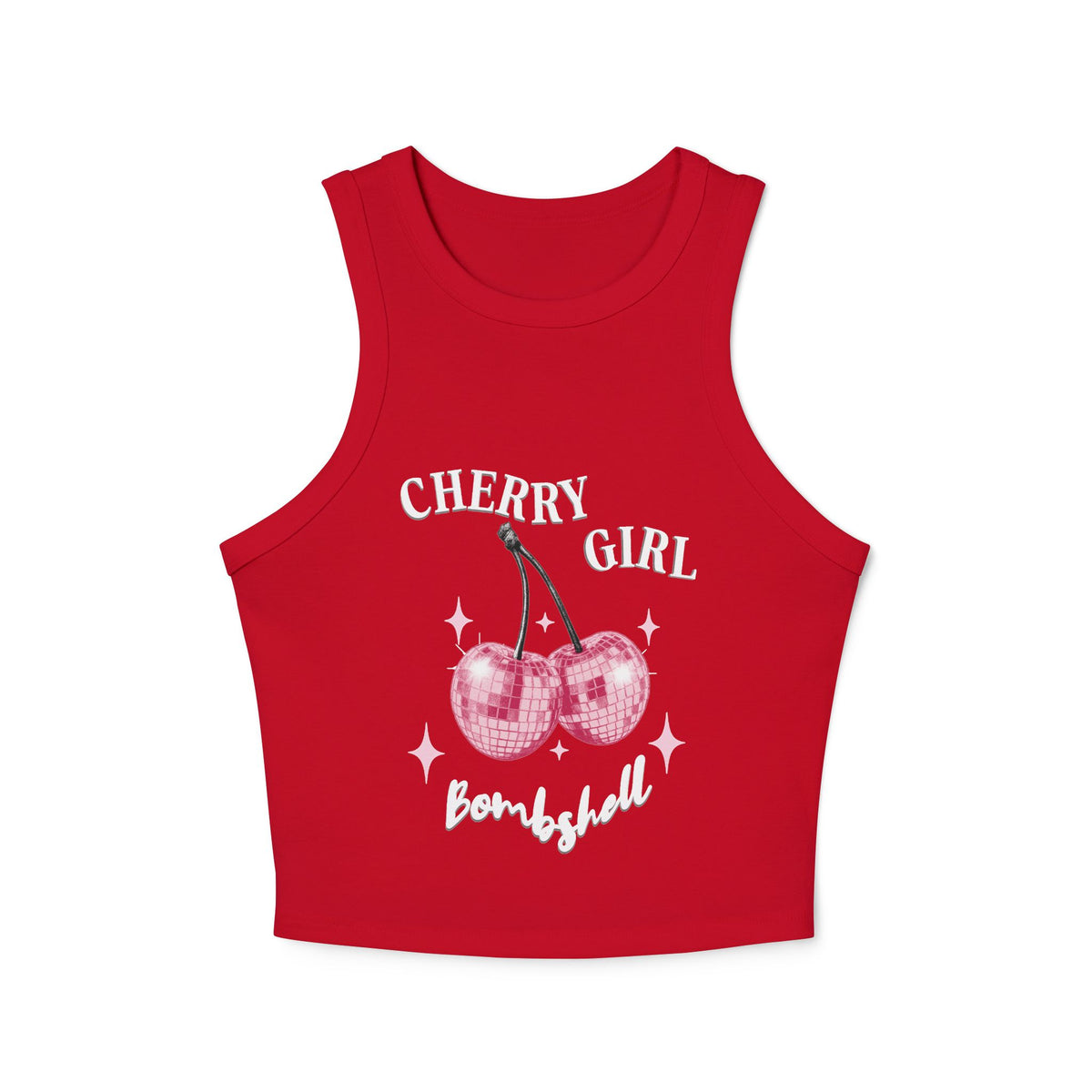 Cherry Girl Bombshell Racer Tank Top