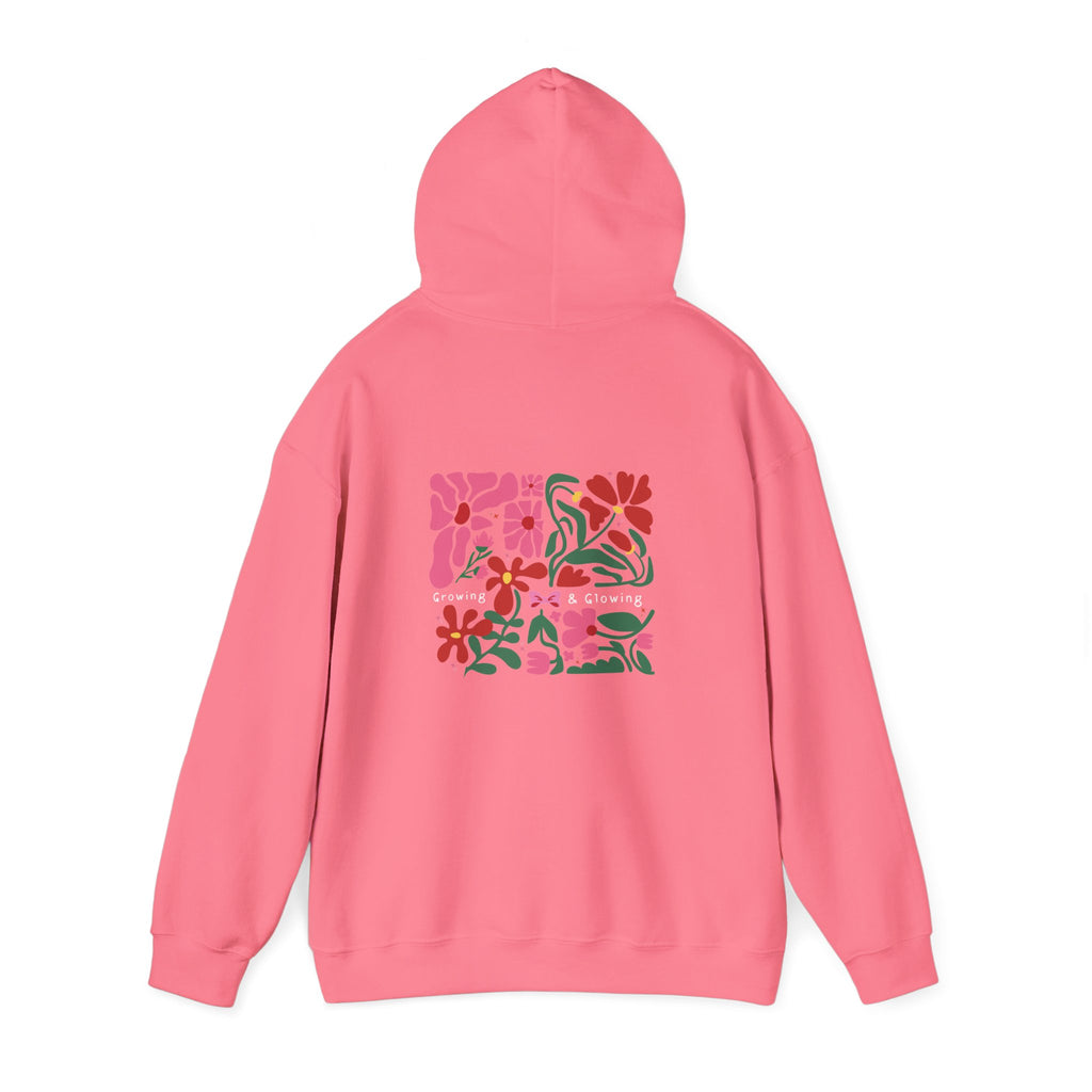 Floral Garden Pattern Back Print Hoodie