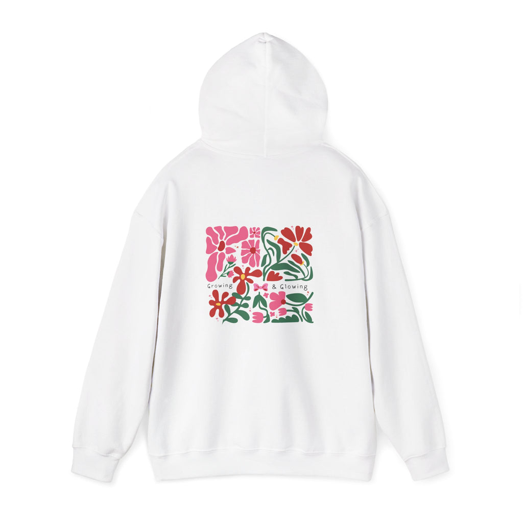 Floral Garden Pattern Back Print Hoodie