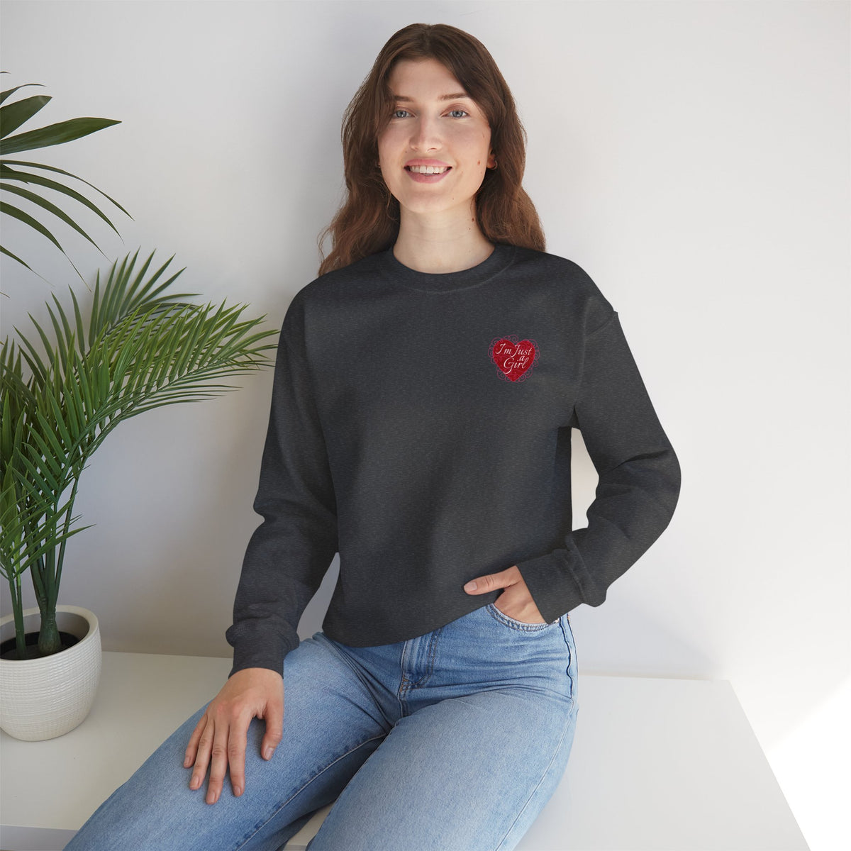 Heart Chest Patch Sweatshirt
