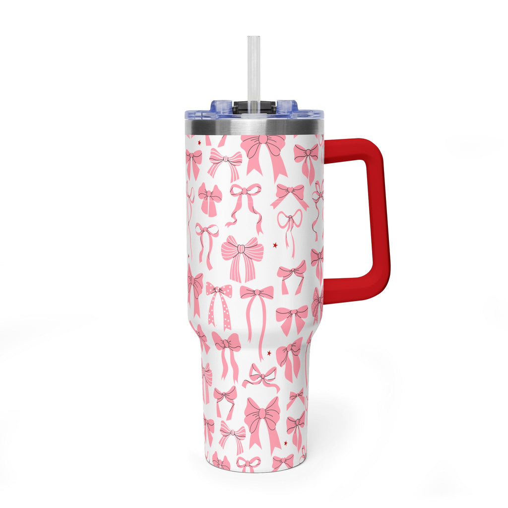 Pink Bow's Pattern 40oz Tumbler