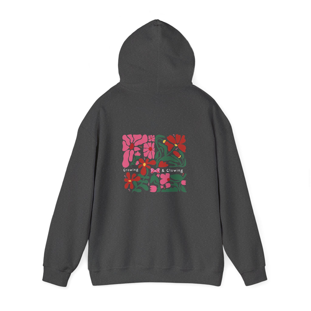 Floral Garden Pattern Back Print Hoodie