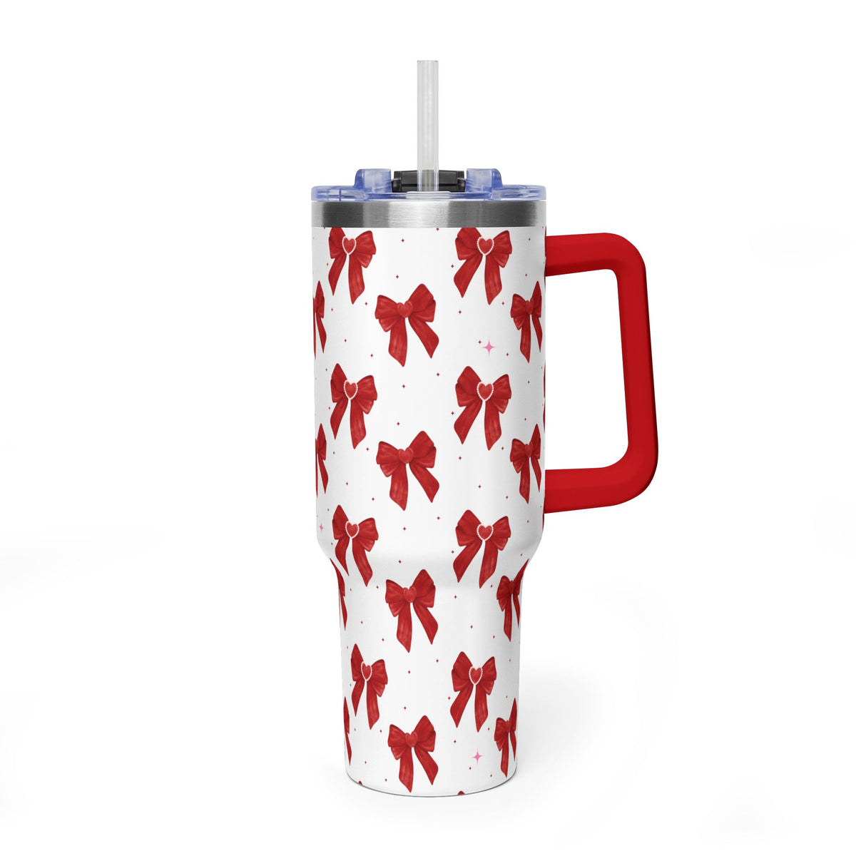 Red Bow's Pattern 40oz Tumbler