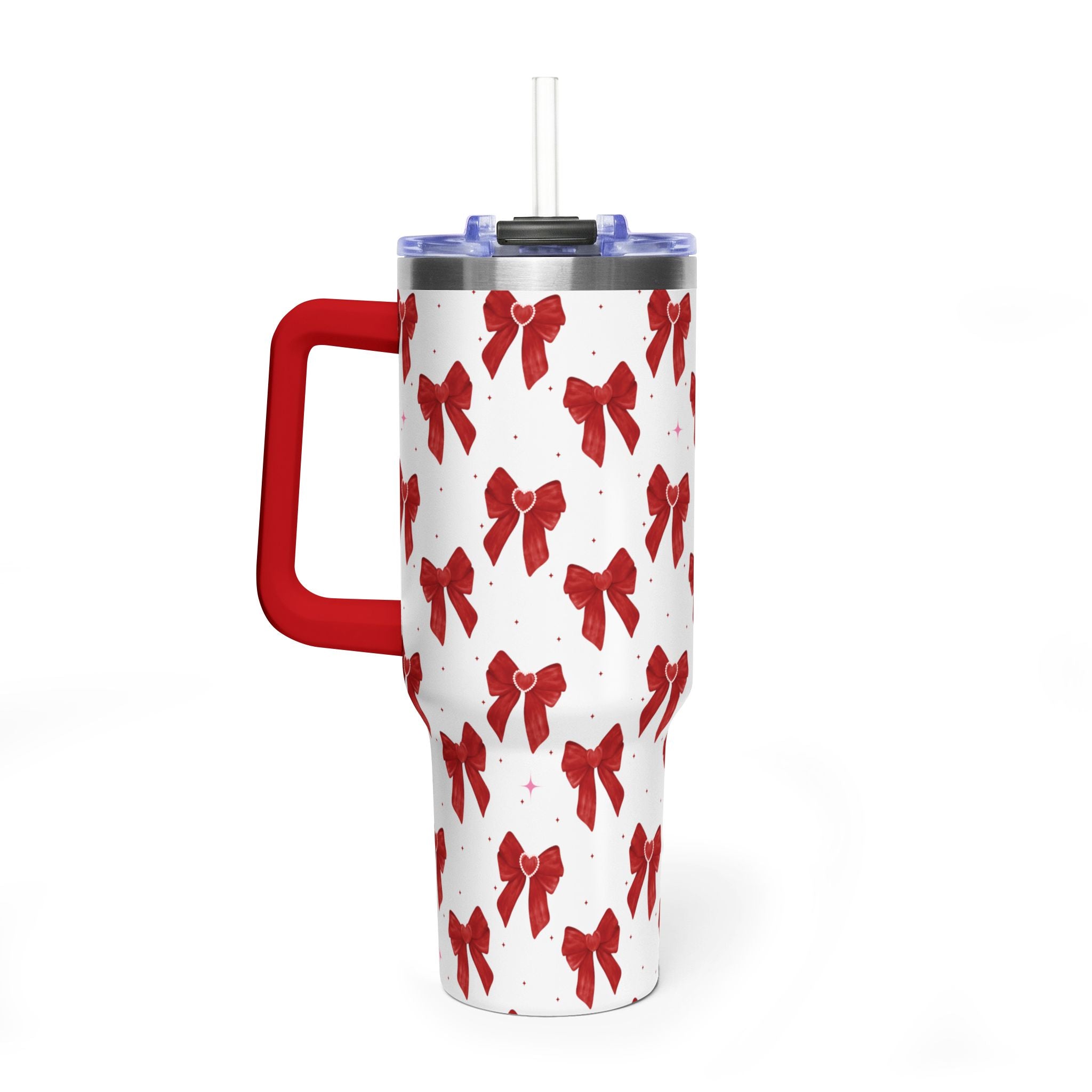 Red Bow's Pattern 40oz Tumbler