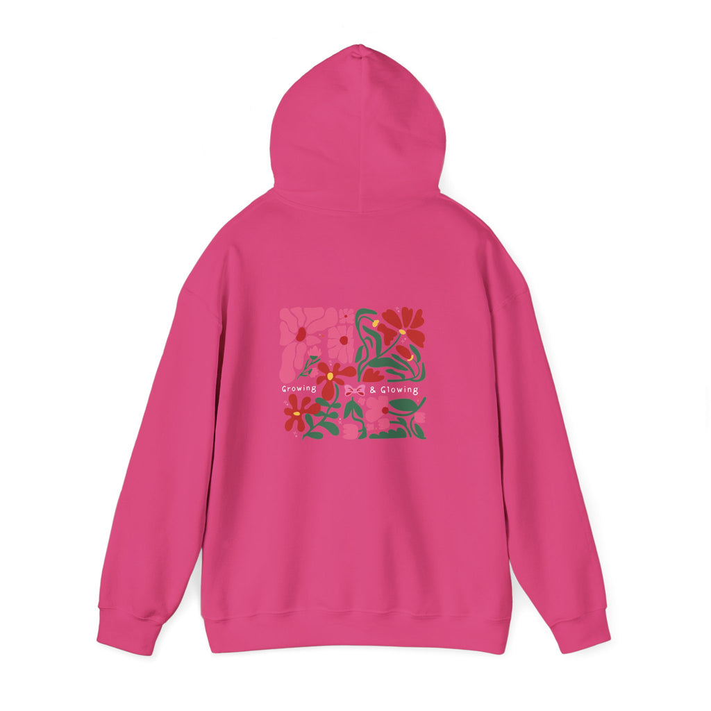 Floral Garden Pattern Back Print Hoodie