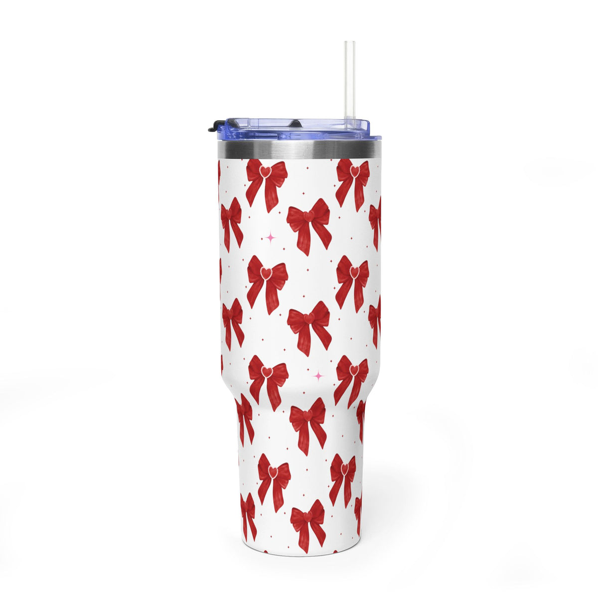 Red Bow's Pattern 40oz Tumbler