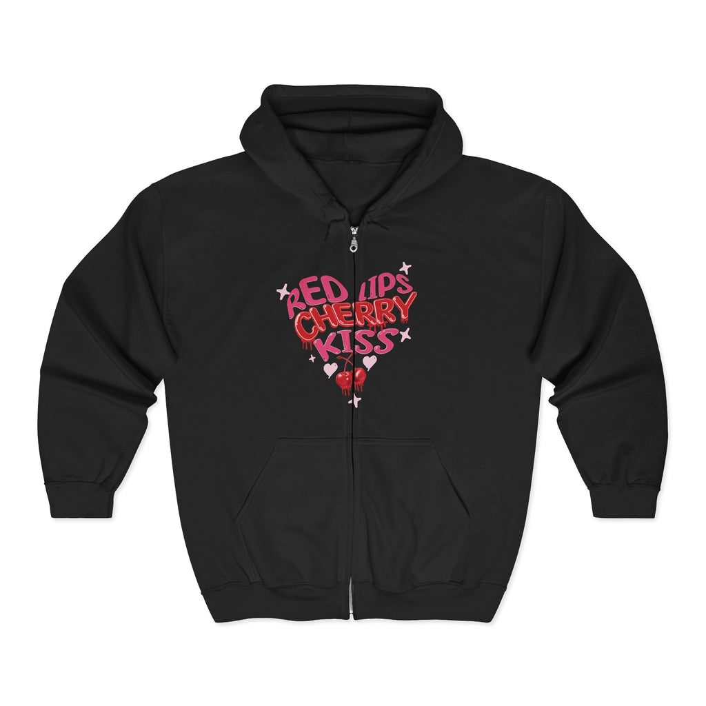 Cherry Kiss Zip Hoodie