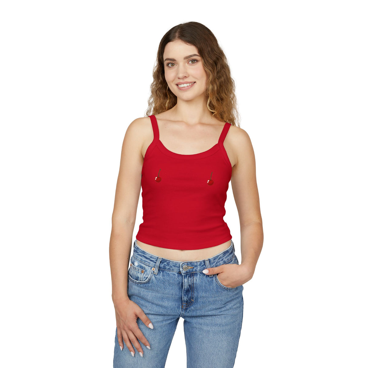 Cherry Spaghetti String Top