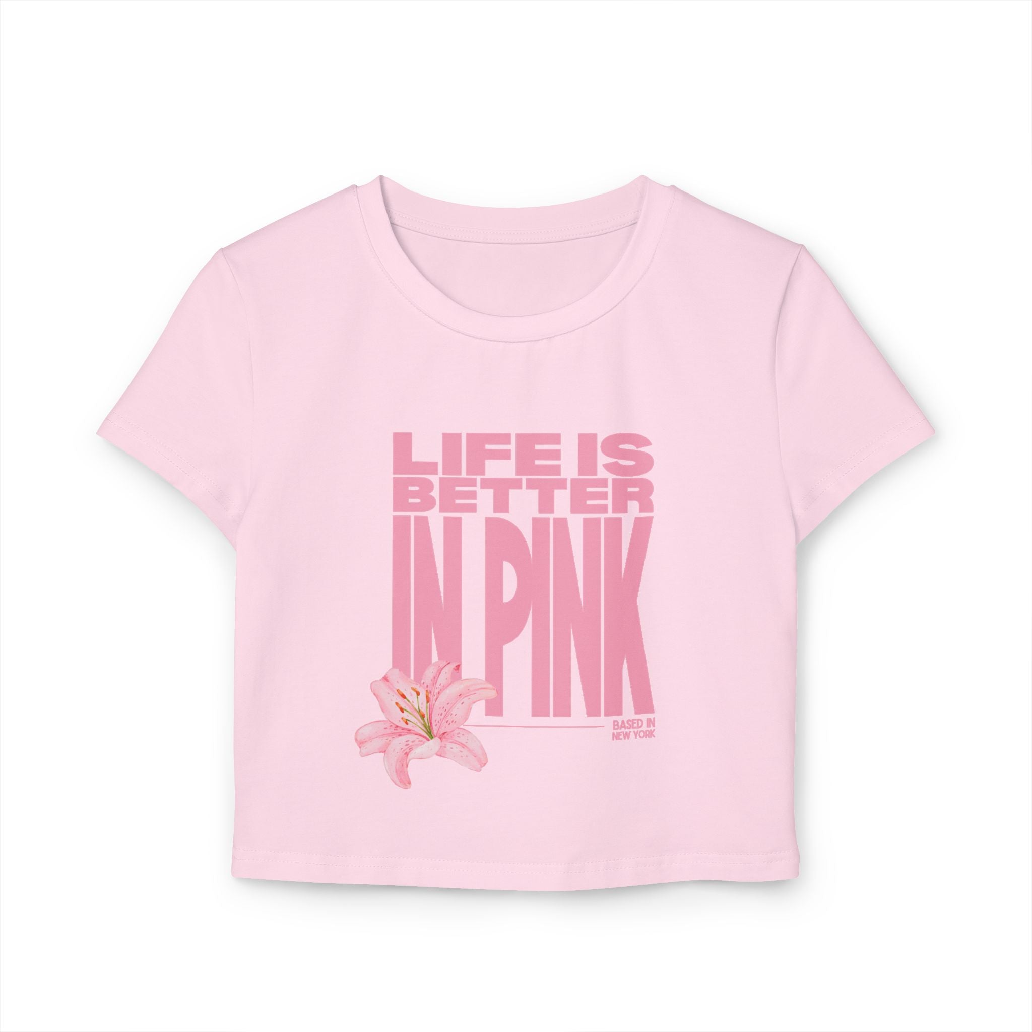 Life Is Better In Pink Crop Top