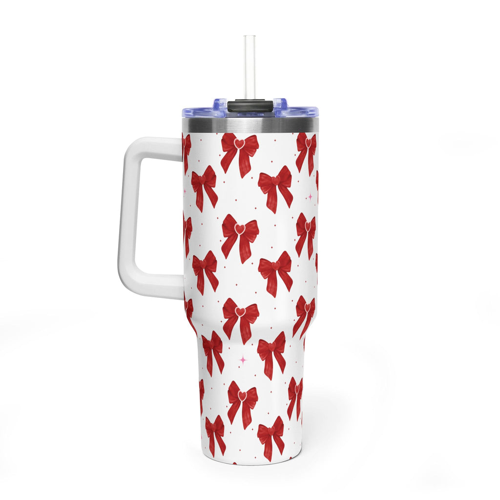 Red Bow's Pattern 40oz Tumbler
