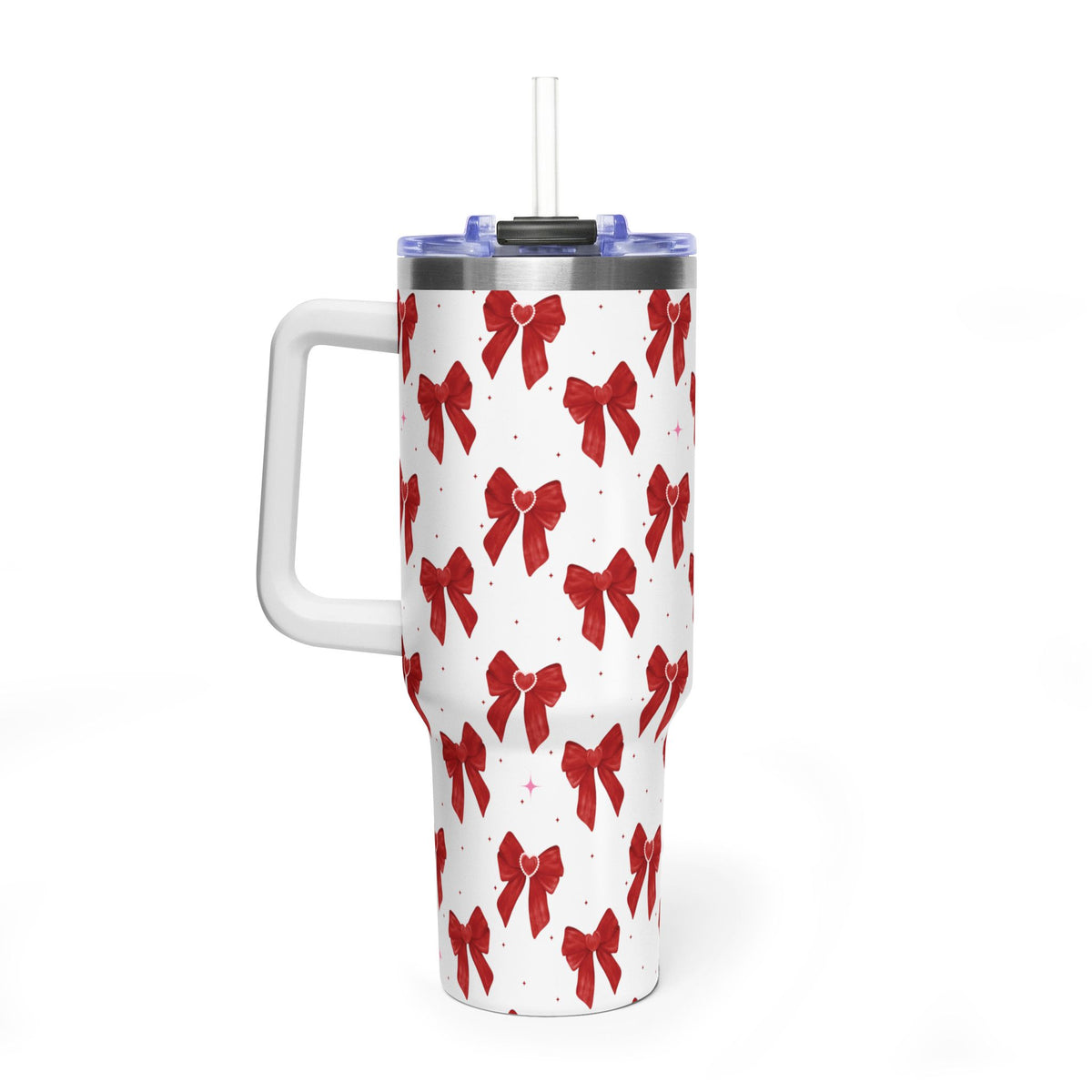 Red Bow's Pattern 40oz Tumbler