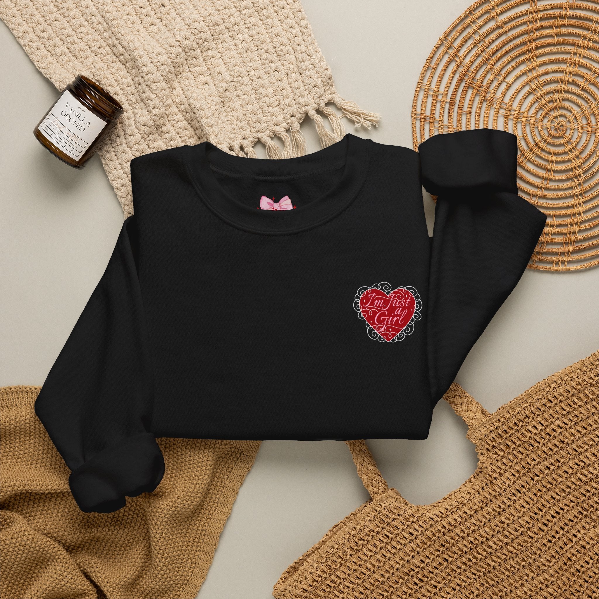 Heart Chest Patch Sweatshirt