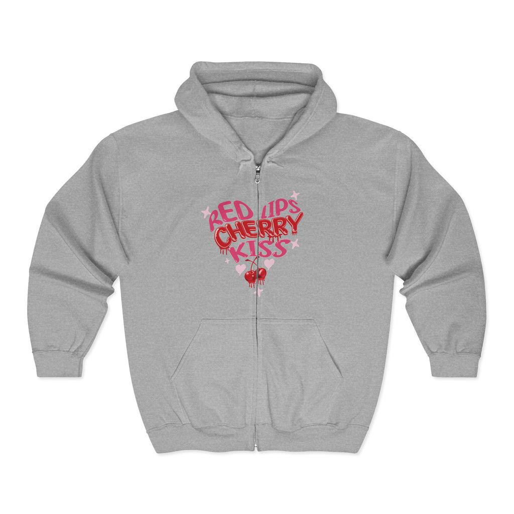Cherry Kiss Zip Hoodie