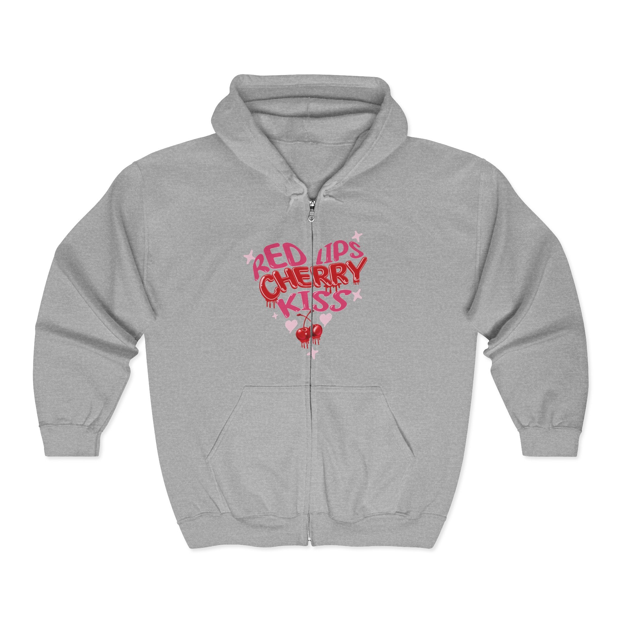 Cherry Kiss Zip Hoodie