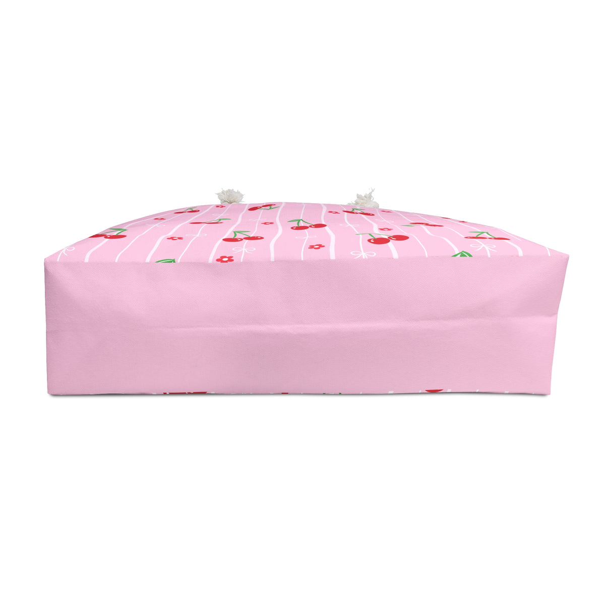 Pink Cherry Patterned Weekender Bag Travel Tote