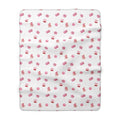 Cute Pink Coquette Sherpa Fleece Blanket
