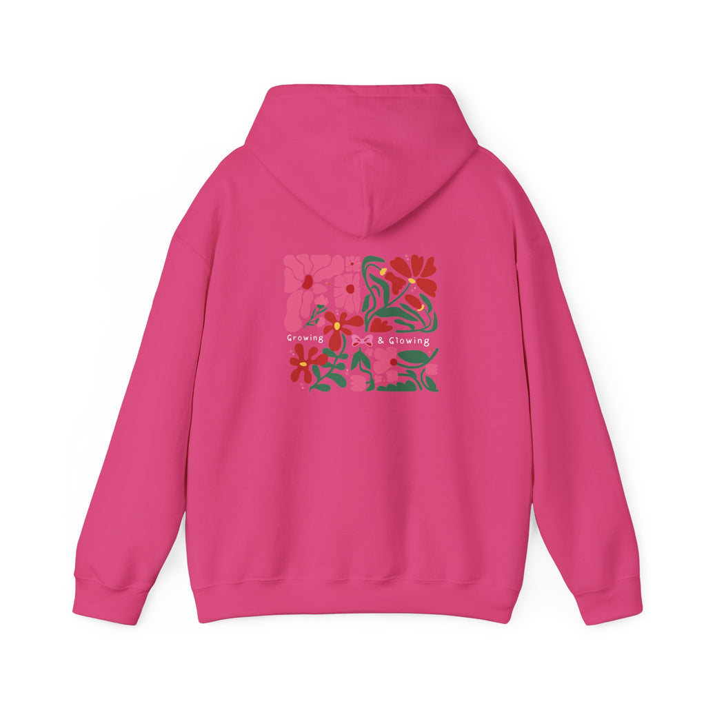 Floral Garden Pattern Back Print Hoodie