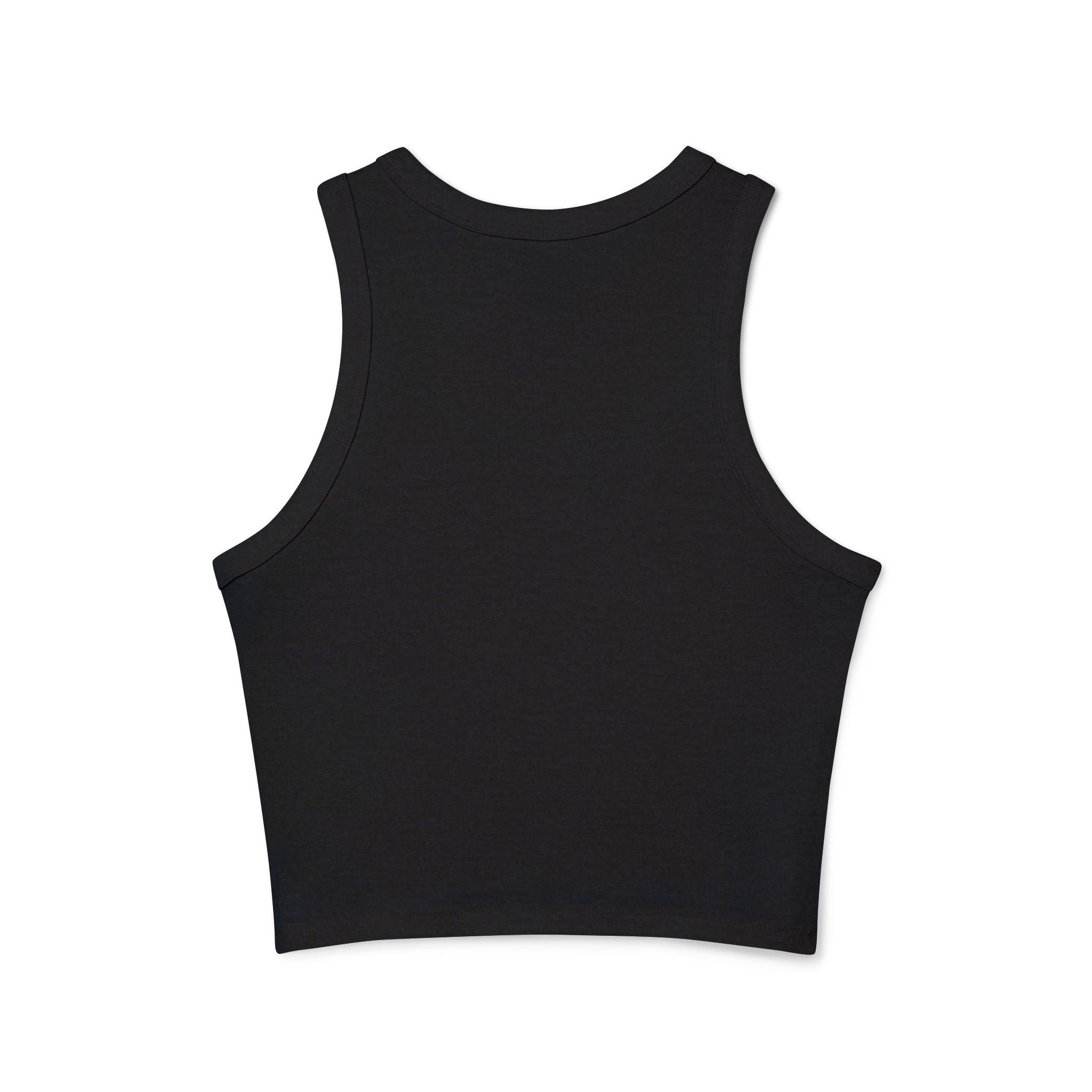 Martini Club Racer Tank Top — Retro Cocktail Graphic Crop
