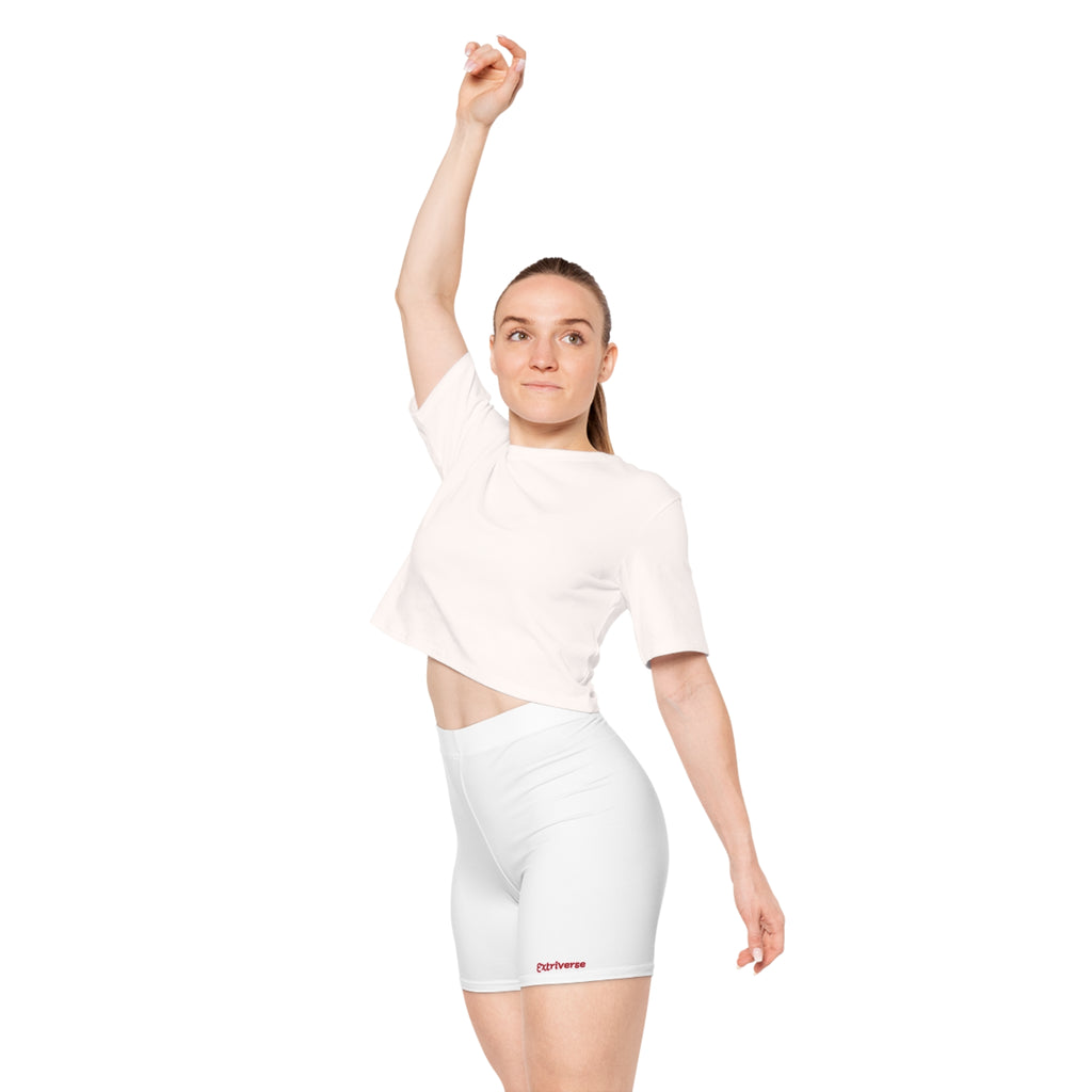 Minimal 'Extiverse' Logo Biker Shorts