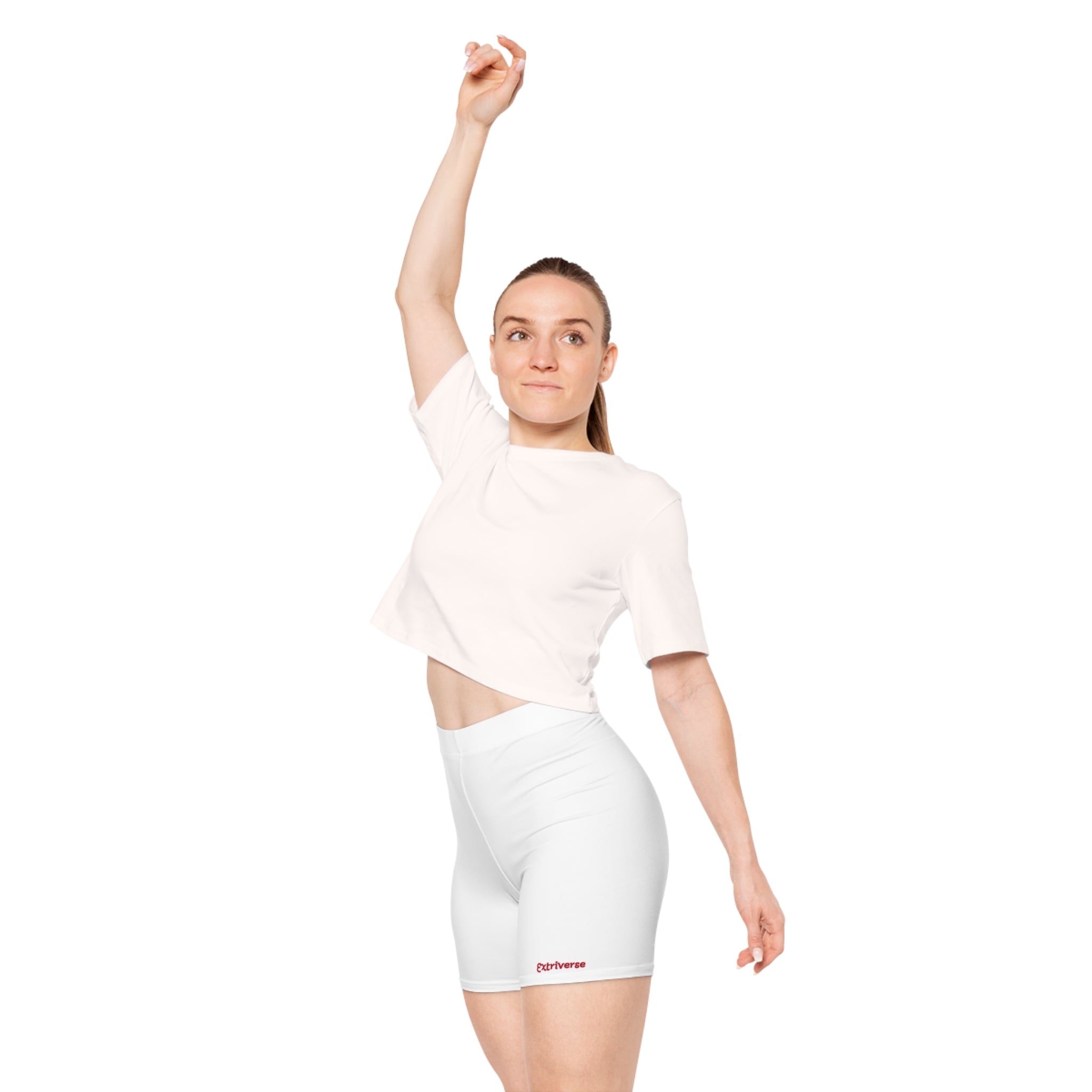 Minimal 'Extiverse' Logo Biker Shorts