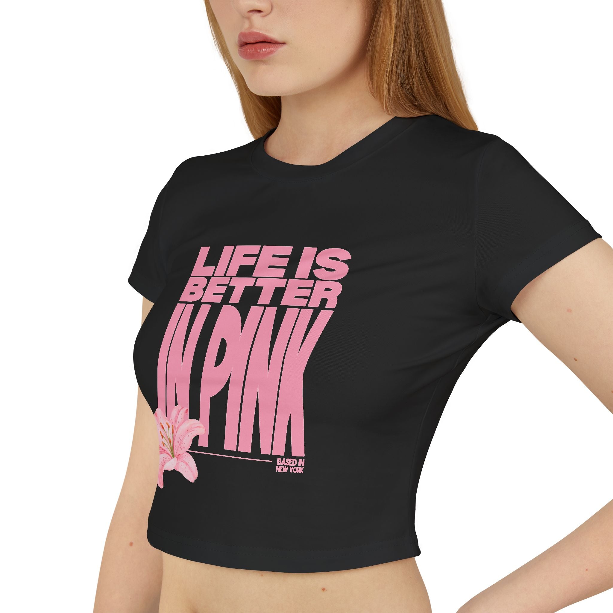 Life Is Better In Pink Crop Top