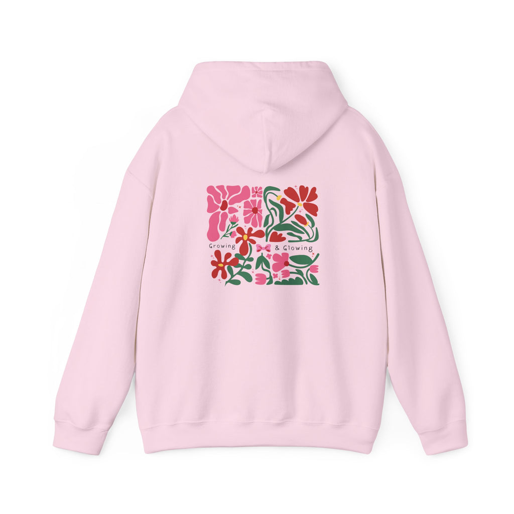 Floral Garden Pattern Back Print Hoodie