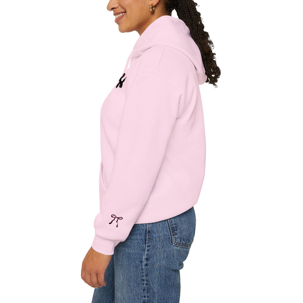 Matching Pink Hoodie Cute Balloon Dog & Bow's
