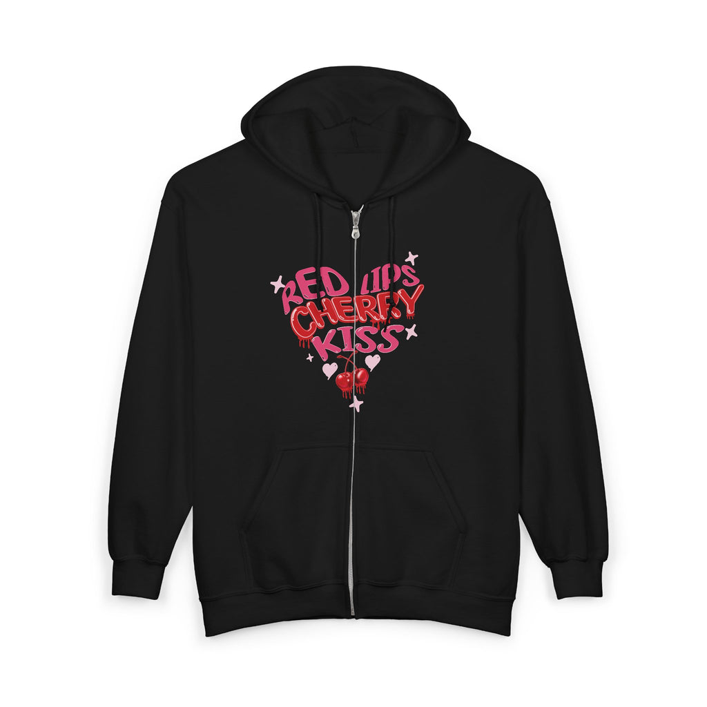 Cherry Kiss Zip Hoodie