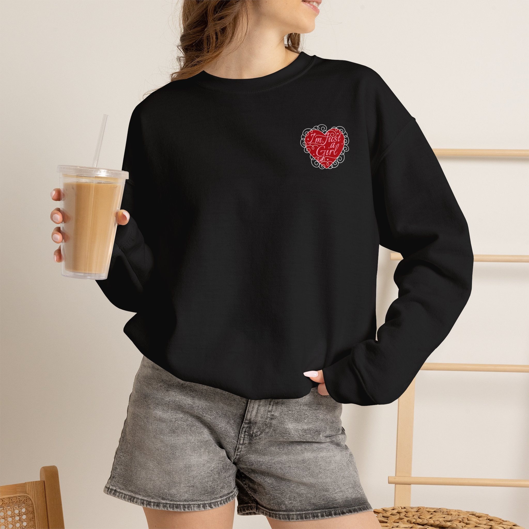 Heart Chest Patch Sweatshirt