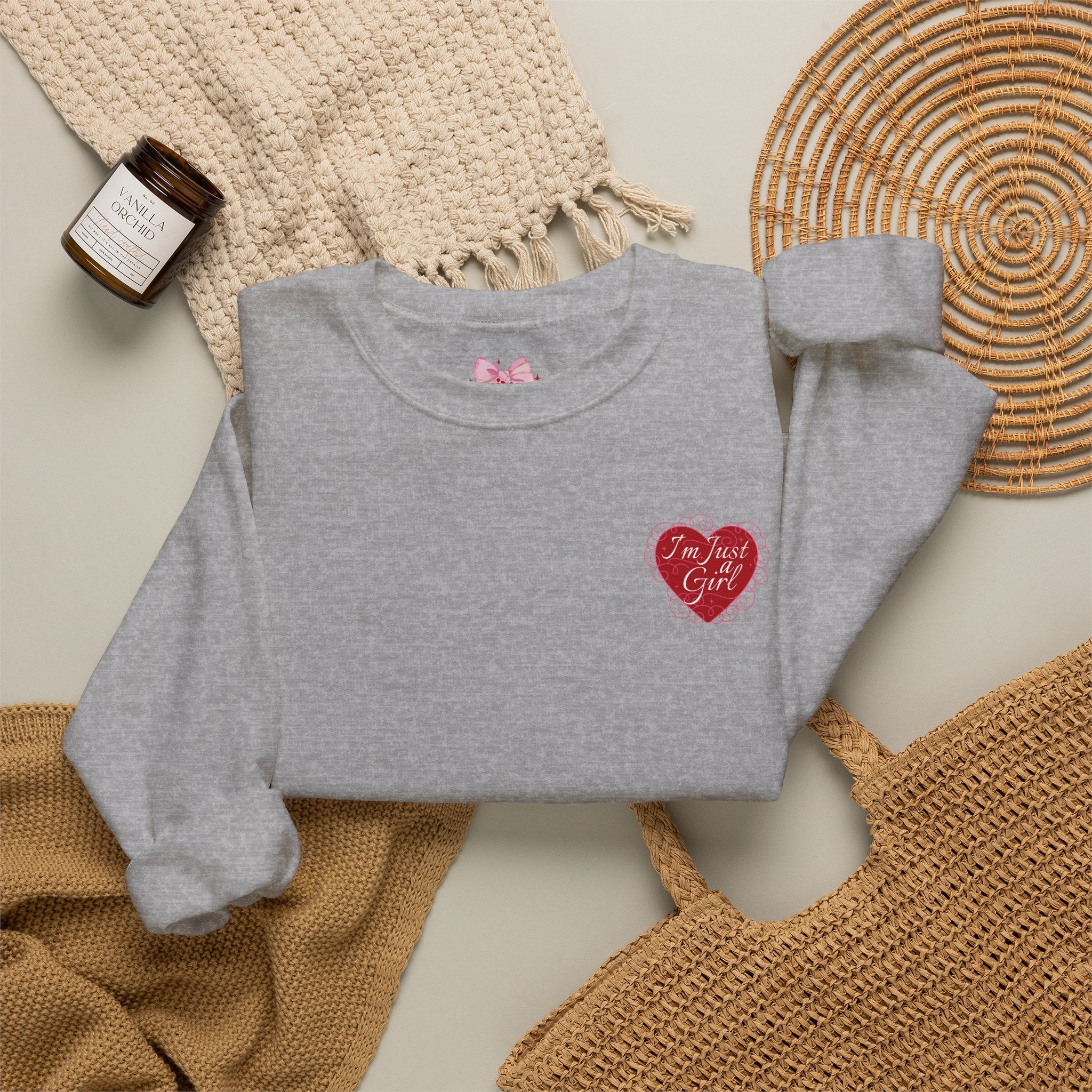 Heart Chest Patch Sweatshirt