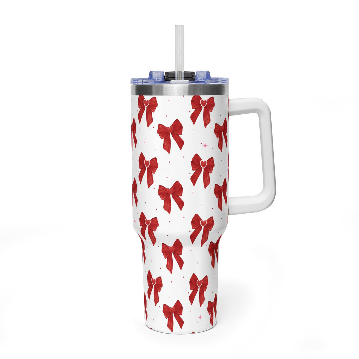 Red Bow's Pattern 40oz Tumbler