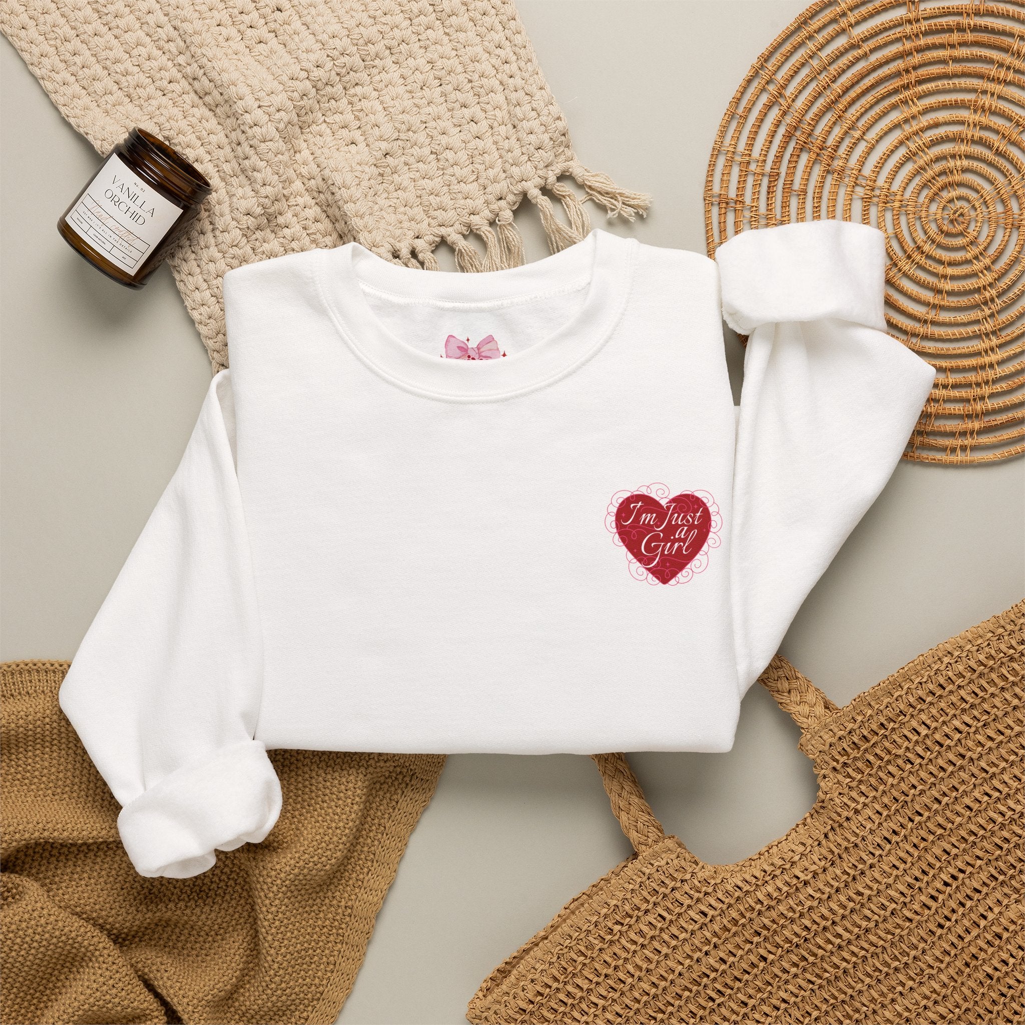 Heart Chest Patch Sweatshirt