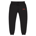 Embroidered Red Bow Cozy Sweatpants