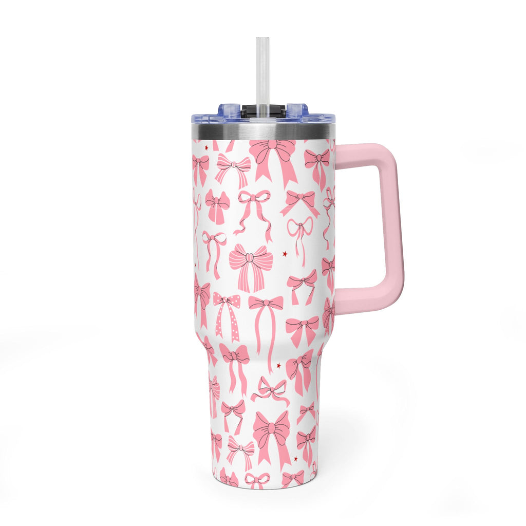 Pink Bow's Pattern 40oz Tumbler
