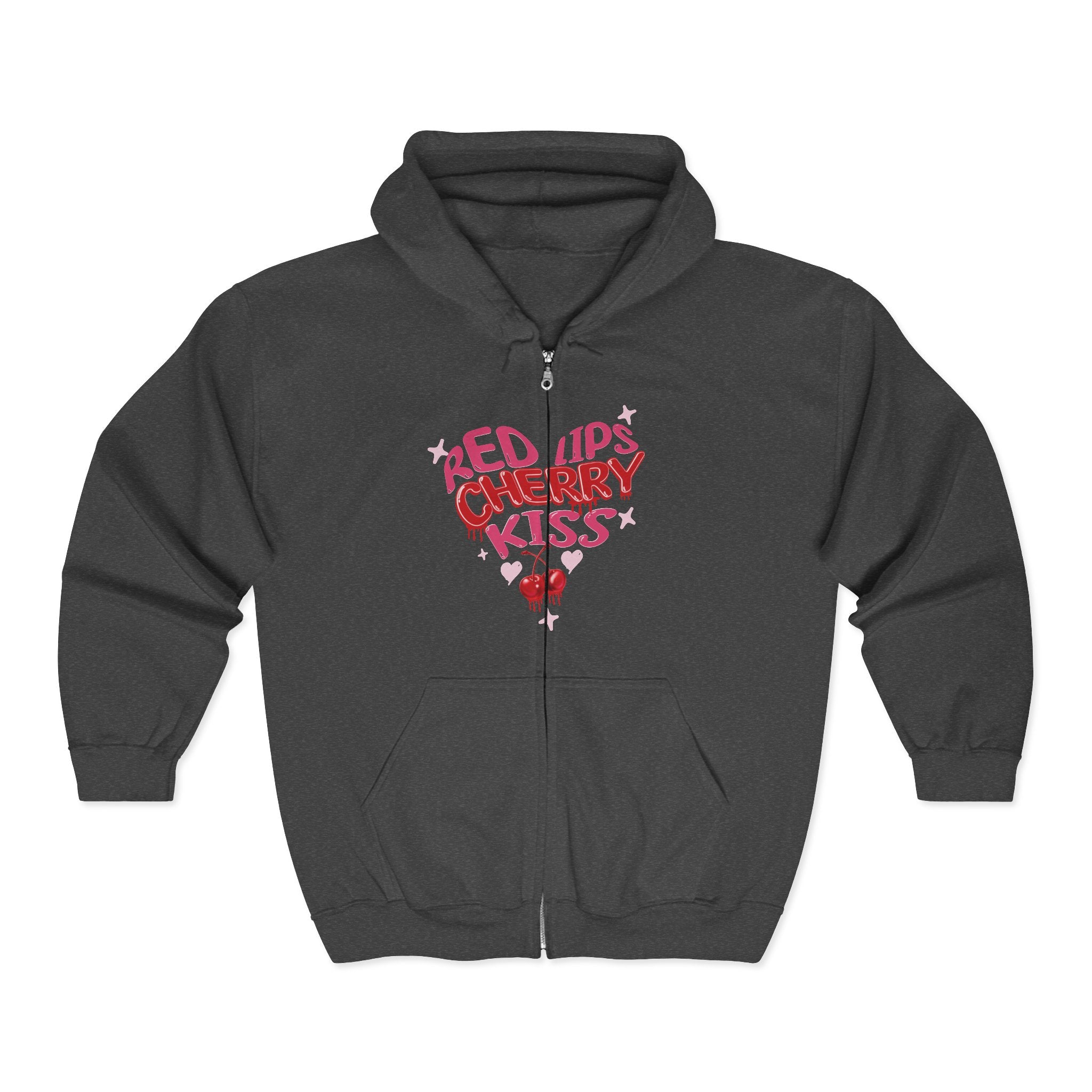 Cherry Kiss Zip Hoodie