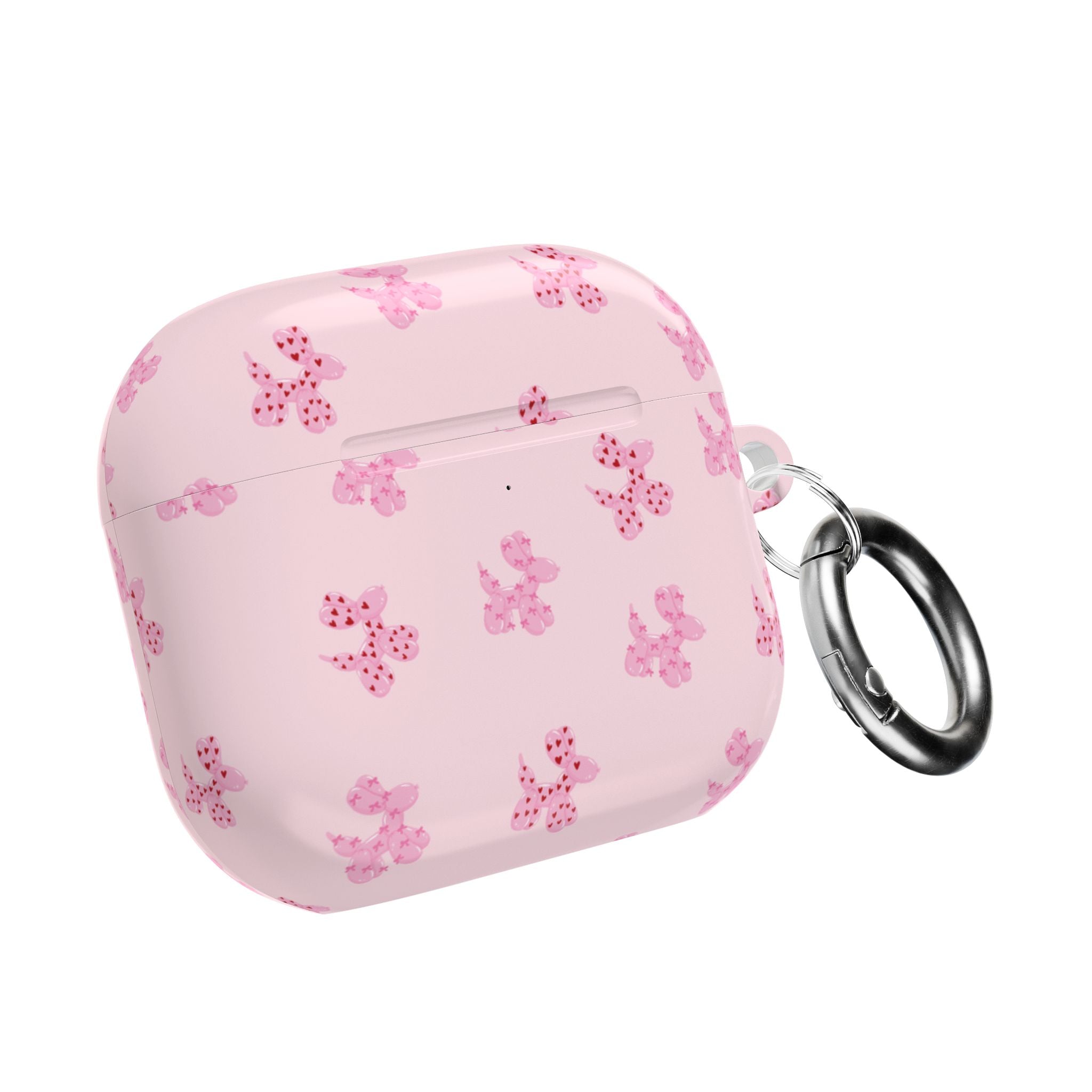 Pink Dog Bow's Cute Pattern AirPod Case Protective Silicone Cover