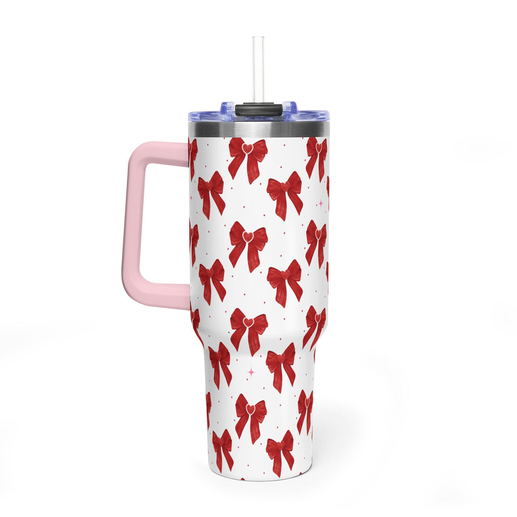 Red Bow's Pattern 40oz Tumbler