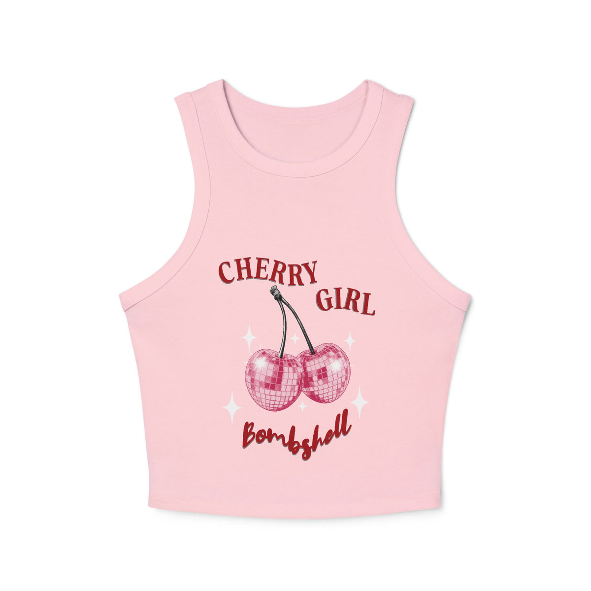Cherry Girl Bombshell Racer Tank Top
