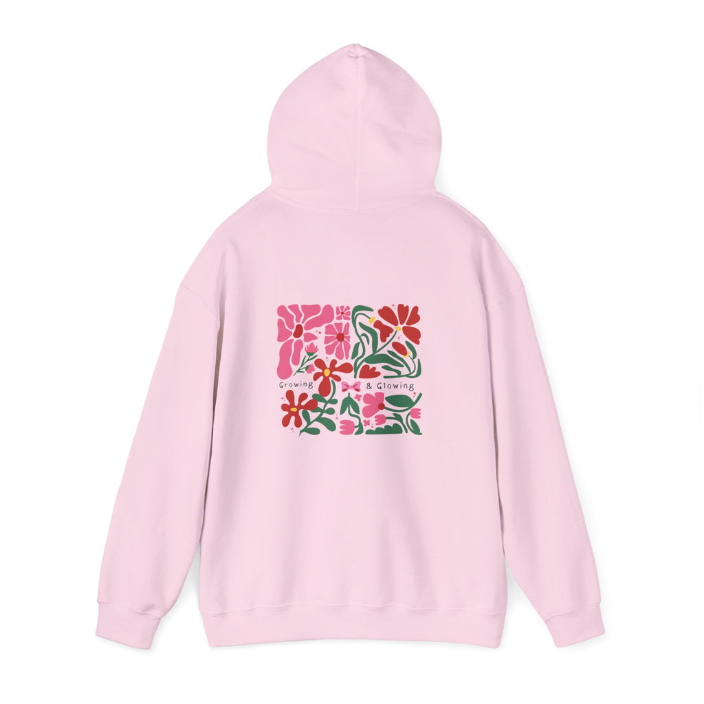 Floral Garden Pattern Back Print Hoodie