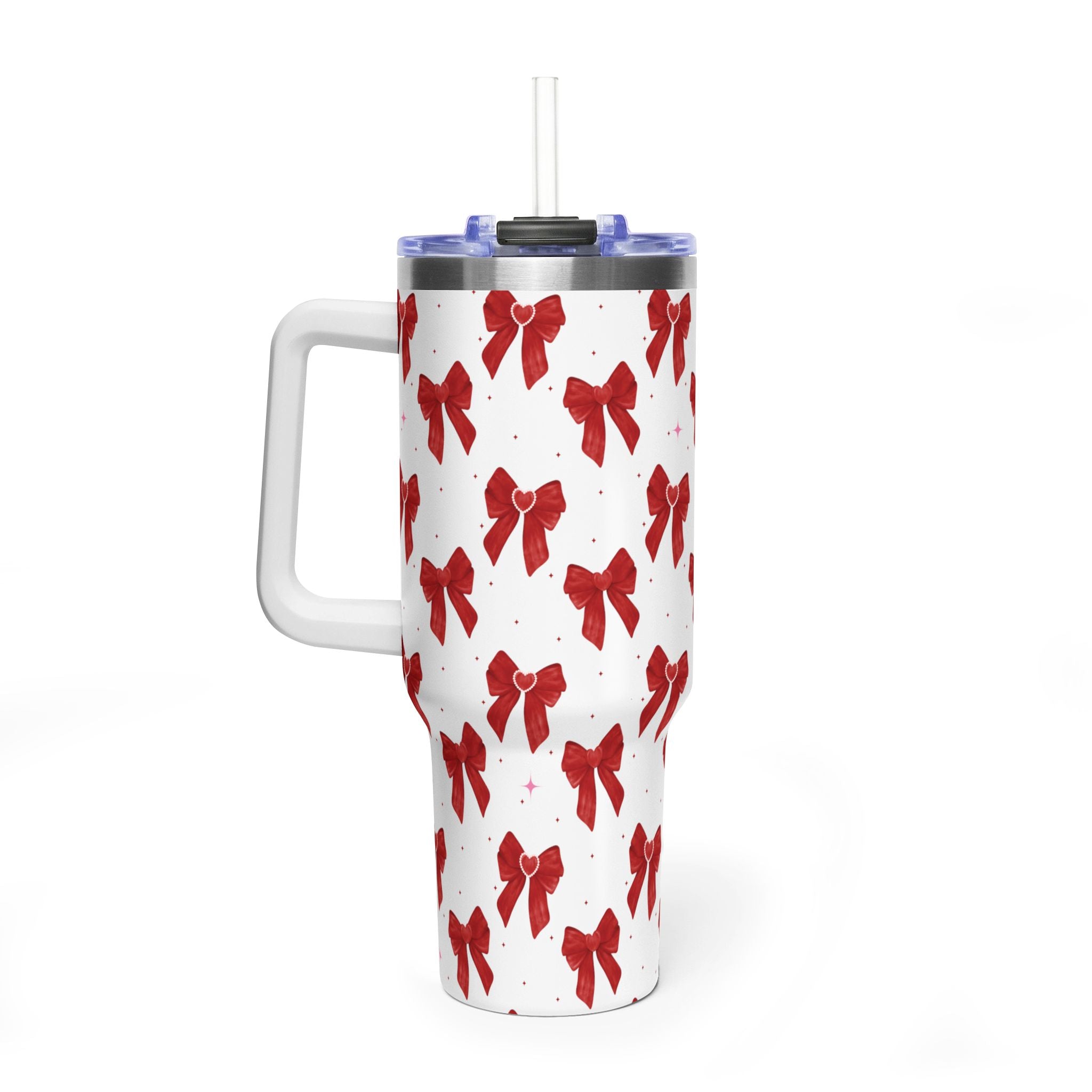 Red Bow's Pattern 40oz Tumbler
