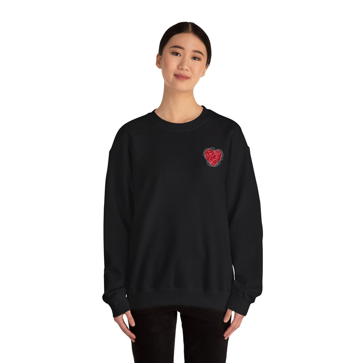 Heart Chest Patch Sweatshirt