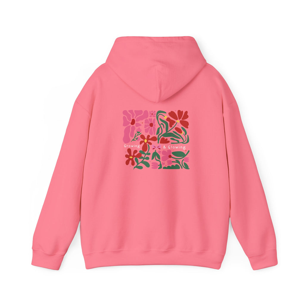 Floral Garden Pattern Back Print Hoodie