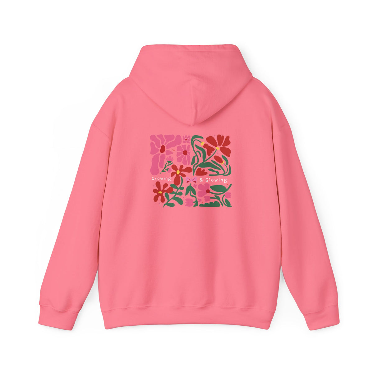 Floral Garden Pattern Back Print Hoodie