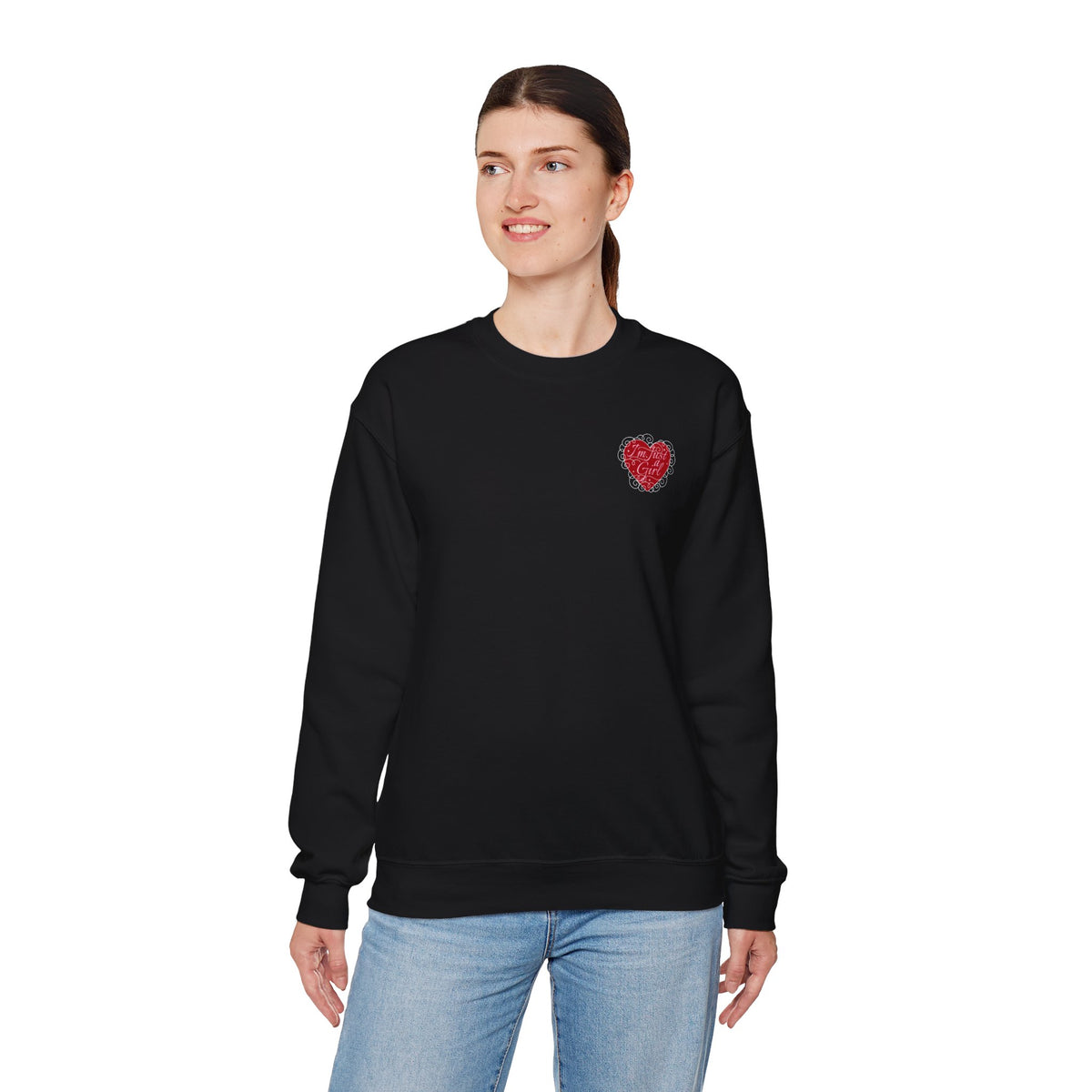 Heart Chest Patch Sweatshirt