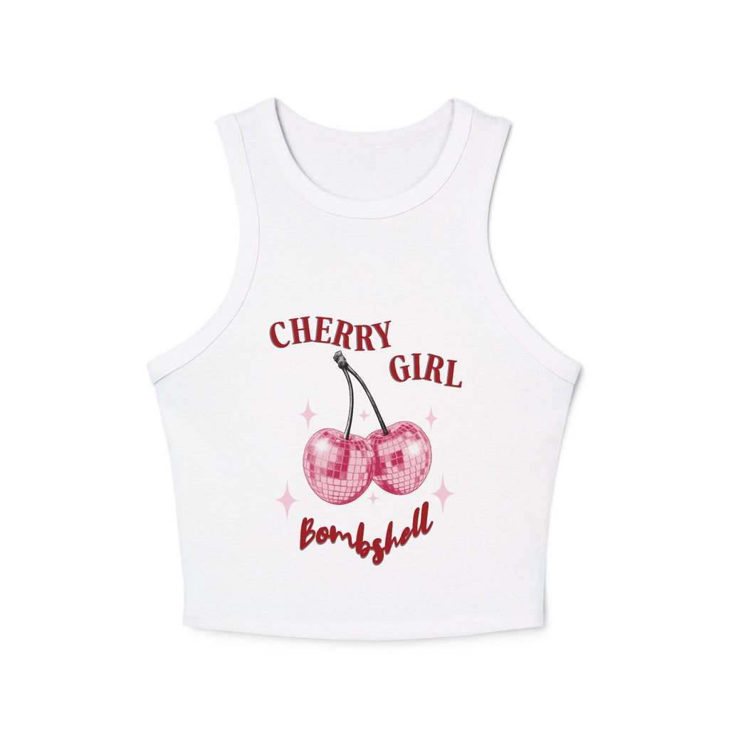 Cherry Girl Bombshell Racer Tank Top