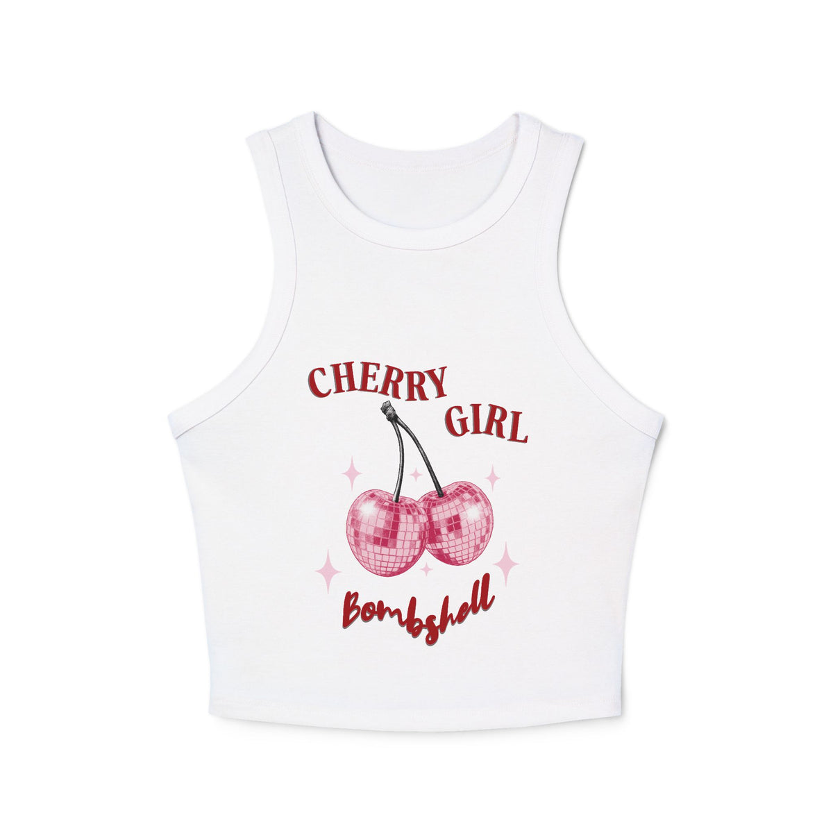 Cherry Girl Bombshell Racer Tank Top