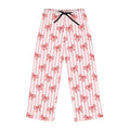 Cozy Pink Bow Stripe Pajama Pants