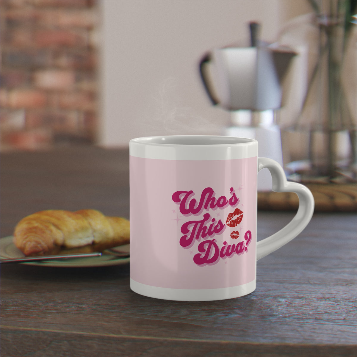 Pink Heart Mug
